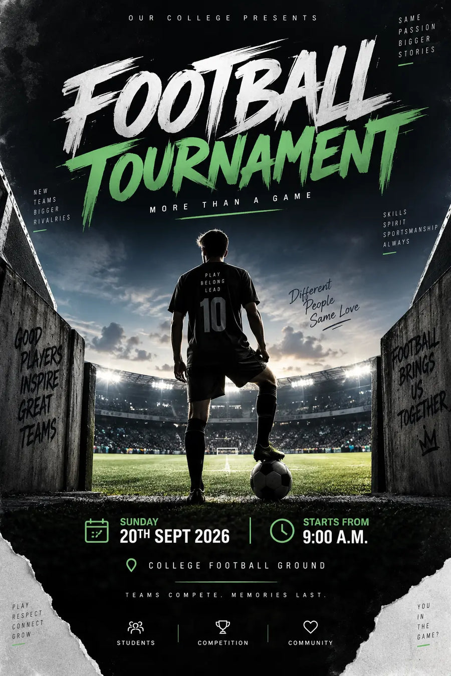 Event Poster before